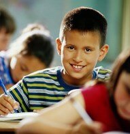 High school students in a lesson